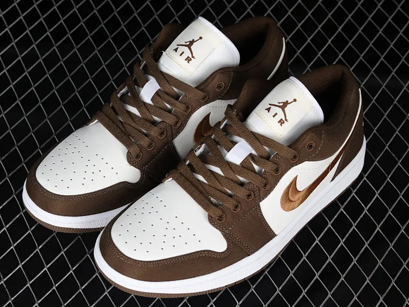 All categories Air Jordan Jordan series basketball shoes Air Jordan 1 Low Z version Air Jordan 1 Low "Mocha Toe" AJ1 Joe 1 Mocha low-top cultural and leisure sports sneakers DV0426-301